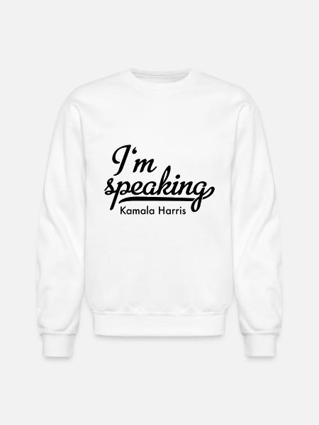 I'm speaking - Unisex Crewneck Sweatshirt - white