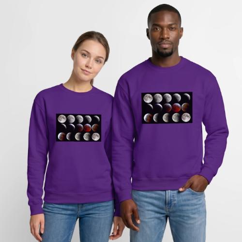 Lunar Eclipse Progression - Unisex Crewneck Sweatshirt