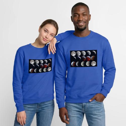 Lunar Eclipse Progression - Unisex Crewneck Sweatshirt