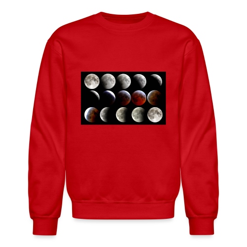 Lunar Eclipse Progression - Unisex Crewneck Sweatshirt