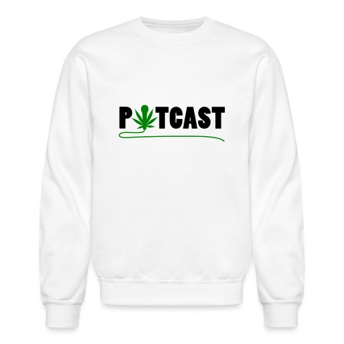 Potcast Title Logo - Unisex Crewneck Sweatshirt