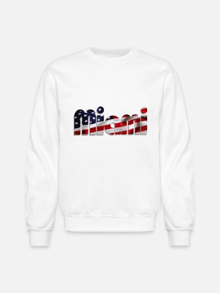 Miami - Unisex Crewneck Sweatshirt - white
