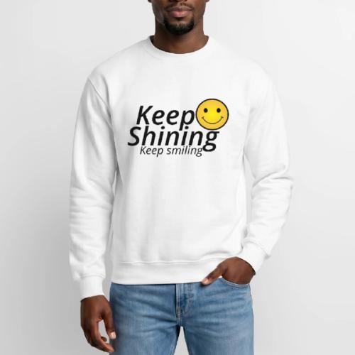 Keep Smiling Typography Merch Positive Motivation - Unisex Crewneck Sweatshirt
