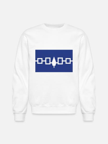 Iroquois Flag - Unisex Crewneck Sweatshirt - white