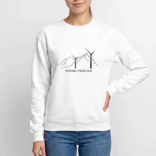 Windmill Black and Grey Outline - Unisex Crewneck Sweatshirt