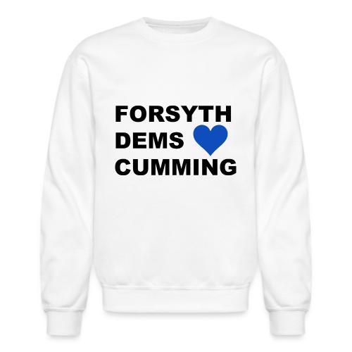 Forsyth Dems Love Cumming, GA - Unisex Crewneck Sweatshirt