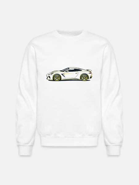 Starburst Velocity Racer - Unisex Crewneck Sweatshirt - white