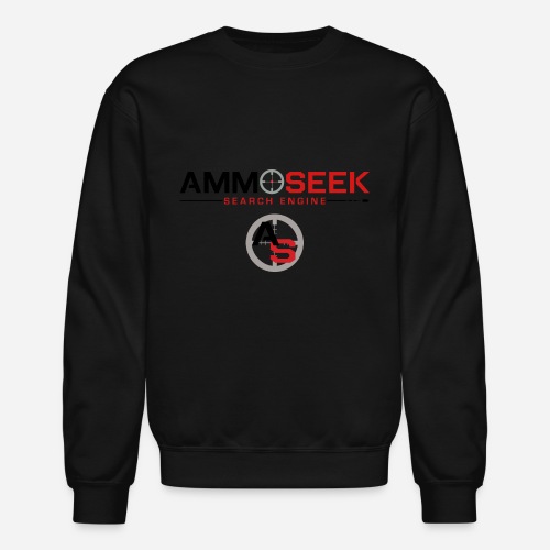 AmmoSeek Combo Logo Black - Unisex Crewneck Sweatshirt