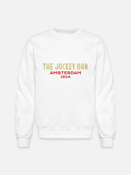 The Jockey Bar, Amsterdam - Unisex Crewneck Sweatshirt - white