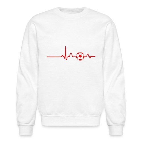EKG HEARTBEAT BALL red - Unisex Crewneck Sweatshirt