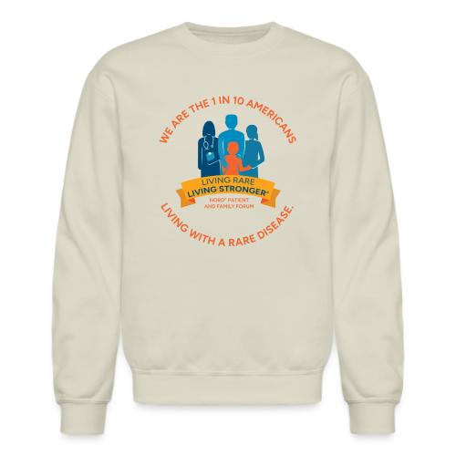Living Rare, Living Stronger - Unisex Crewneck Sweatshirt