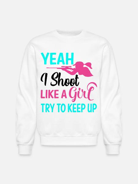 Trap Shooting - Unisex Crewneck Sweatshirt - white