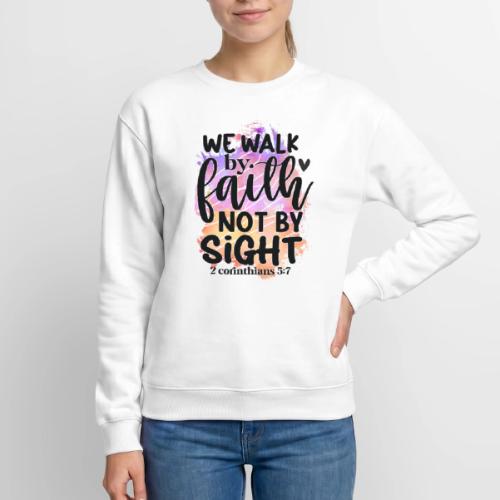 Harmony Collection - We Walk by Faith not by Sight - Unisex Crewneck Sweatshirt