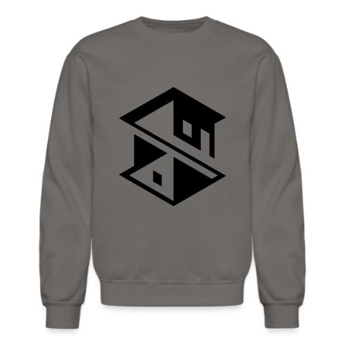 Unreal Estate Records Logo Black - Unisex Crewneck Sweatshirt