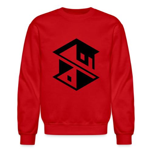 Unreal Estate Records Logo Black - Unisex Crewneck Sweatshirt