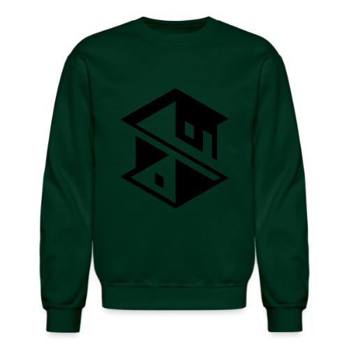 Unreal Estate Records Logo Black - Unisex Crewneck Sweatshirt