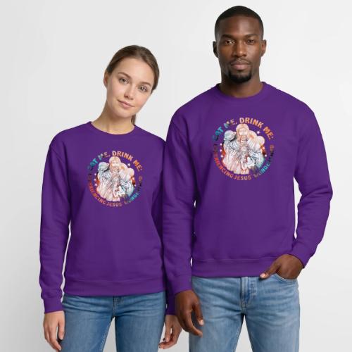 Eat Me Drink Me Podcast original logo - Unisex Crewneck Sweatshirt