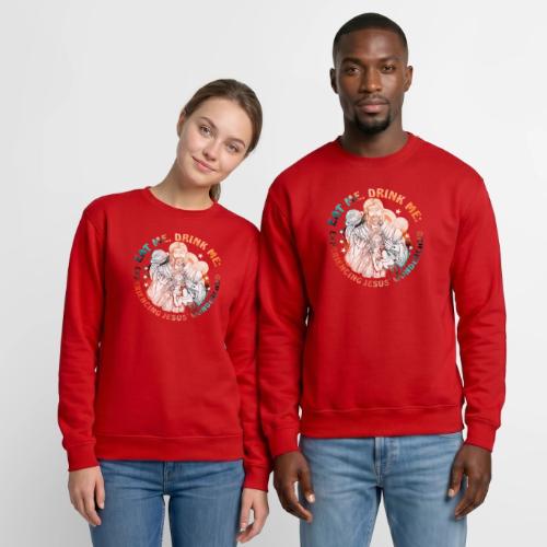 Eat Me Drink Me Podcast original logo - Unisex Crewneck Sweatshirt