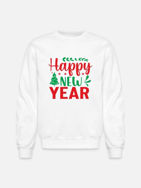 happy new year - Unisex Crewneck Sweatshirt - white