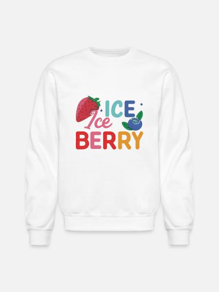 ICE BERRY - Unisex Crewneck Sweatshirt - white