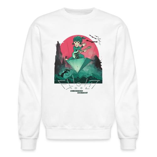 Mr. Fastfinger Flight Mode (WH) - Unisex Crewneck Sweatshirt