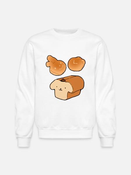 Bread Friends - Unisex Crewneck Sweatshirt - white