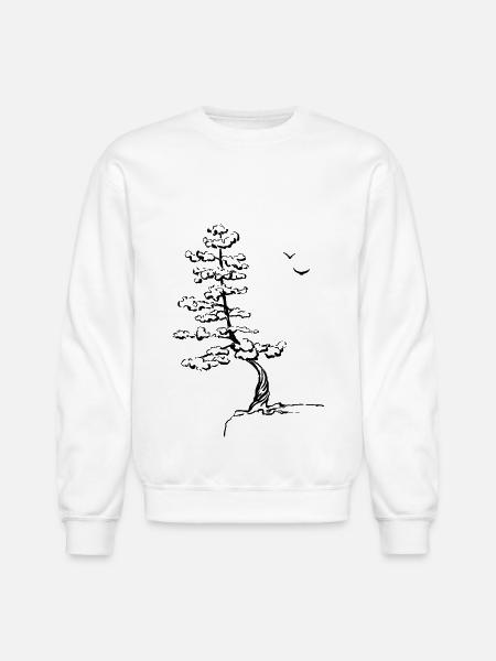 Pine tree - Unisex Crewneck Sweatshirt - white