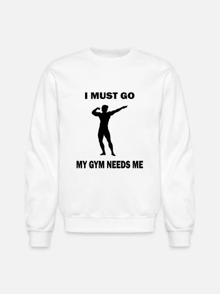 mygym - Unisex Crewneck Sweatshirt - white