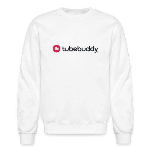 TubeBuddy Logo on Light - Unisex Crewneck Sweatshirt