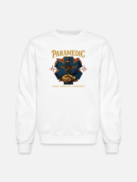 Paramedic  - Unisex Crewneck Sweatshirt - white