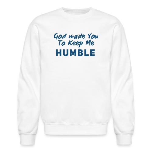 Christian Humility (blue) - Unisex Crewneck Sweatshirt