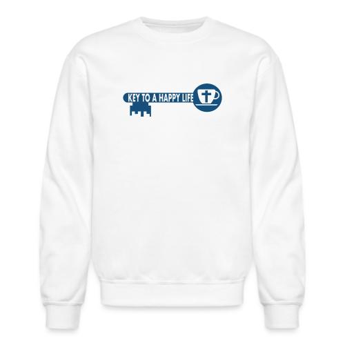 Jesus and Coffee the key to a happy life - Unisex Crewneck Sweatshirt