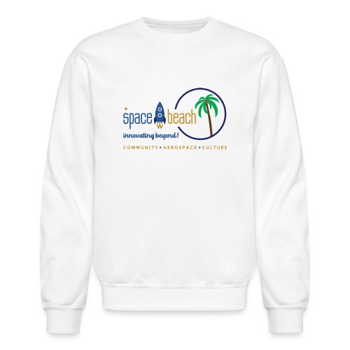 Space Beach Logo - 2 - Unisex Crewneck Sweatshirt