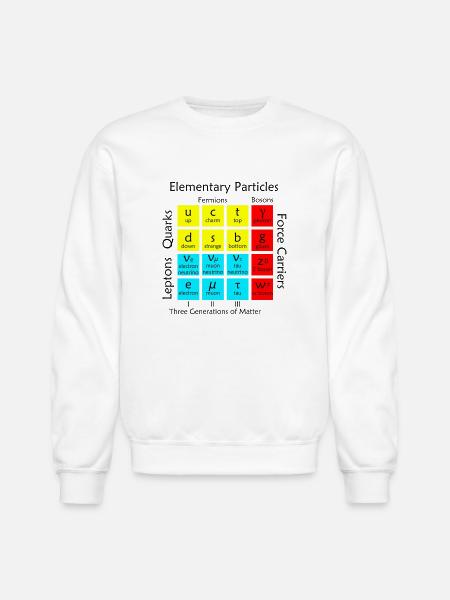 Elementary Particles - Unisex Crewneck Sweatshirt - white