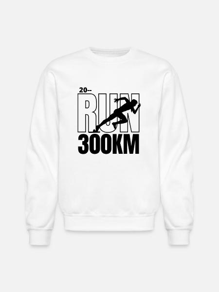 Run - Unisex Crewneck Sweatshirt - white
