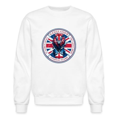 England Lion Emblem T Shirt, Flag Pride Gift - Unisex Crewneck Sweatshirt