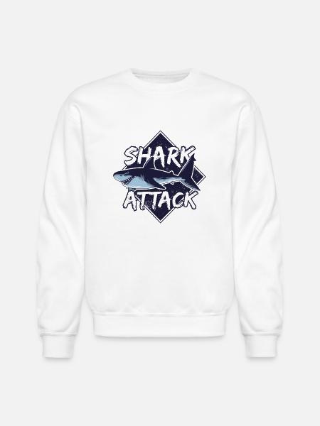 Shark - Unisex Crewneck Sweatshirt - white