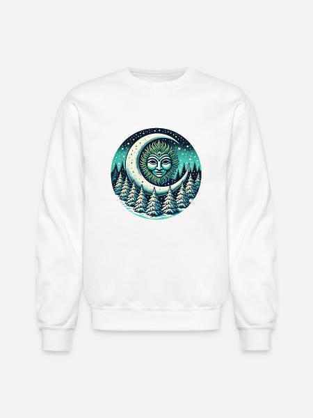 Winter Greenman - Unisex Crewneck Sweatshirt - white
