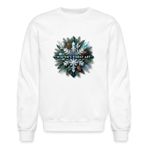 Intricate Frozen Evergreen T-Shirt - Unisex Crewneck Sweatshirt