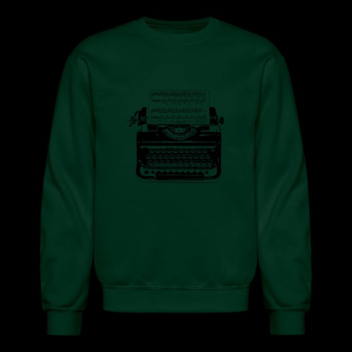 Music Type | Vintage Typewriter - Unisex Crewneck Sweatshirt