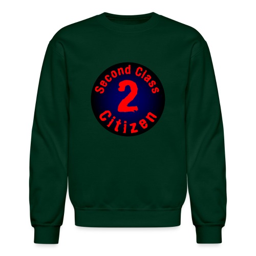 2nd Class Citizen Logo (Dark) - Unisex Crewneck Sweatshirt