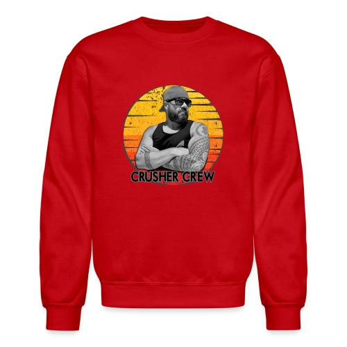 Crusher Crew Carl Crusher Sunset Circle - Unisex Crewneck Sweatshirt