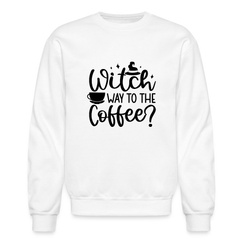 Witch Way to the Coffee - Unisex Crewneck Sweatshirt