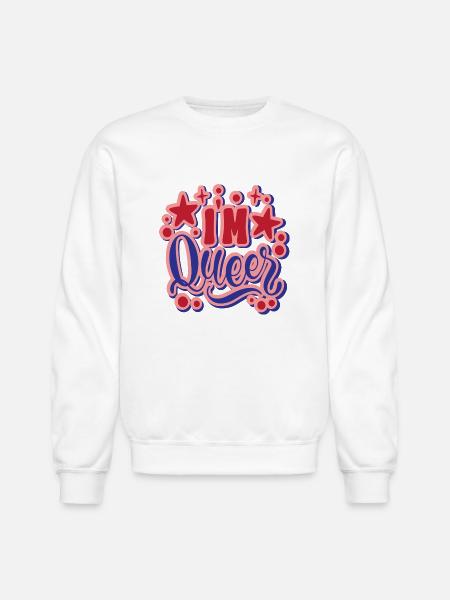 I´m Queer - Unisex Crewneck Sweatshirt - white