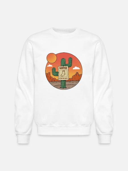 Nature Wanted Sock - Unisex Crewneck Sweatshirt - white
