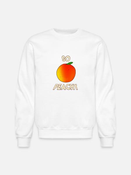 So Peachy - Unisex Crewneck Sweatshirt - white
