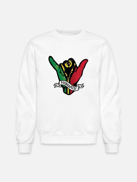 Vanuatu Shaka - Unisex Crewneck Sweatshirt - white
