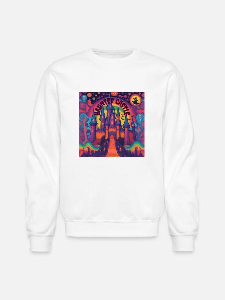 Haunted castle - Unisex Crewneck Sweatshirt - white