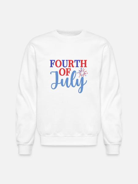 fourth of july - Unisex Crewneck Sweatshirt - white