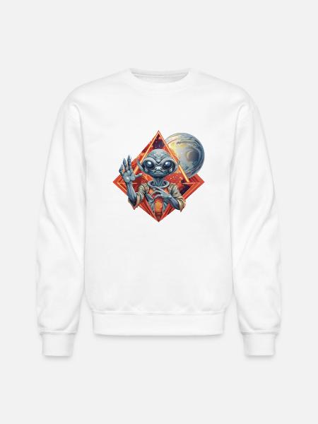 IlluminET95 - Unisex Crewneck Sweatshirt - white